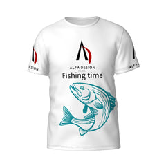 Men's ShortSleeve TShirt Customized Services ALFA FISHING TIME