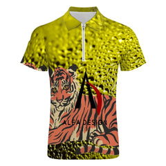 Zip Polo Shirts for Men Slim Fit ALFA 719