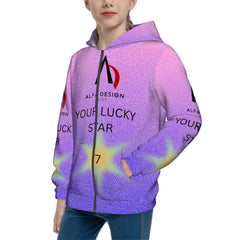 Teen Zip Up Hoodie (Without Cord) Customized Services ALFA 777 8