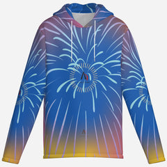 All-Over Men's Athletic Hoodie-Bird's Eye 160 GSM