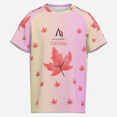 All-Over Print Men's Raglan Neck Short Sleeve