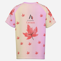 All-Over Print Men's Raglan Neck Short Sleeve