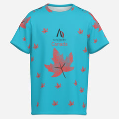 All-Over Print Men's Raglan Neck Short Sleeve