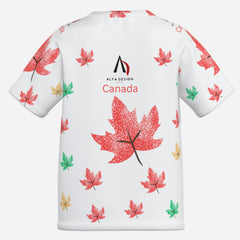 All-Over Print Kids Causal Short Sleeve T-Shirt-Imitation Cotton 170 GSM