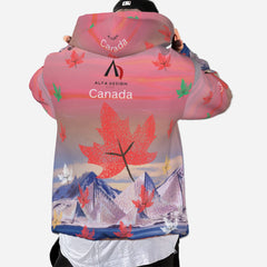 All-Over Print Men's Hoodie with Pocket-Air Layer 200 GSM
