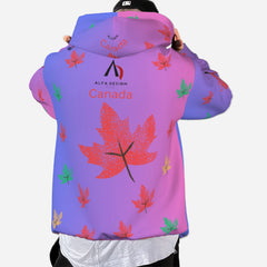 All-Over Print Men's Hoodie with Pocket-Air Layer 200 GSM