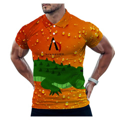 Button Polo Shirts for Men Slim Fit