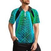 Zip Polo Shirts for Men Relaxed Fit ALFA 12123 ALFA 12124