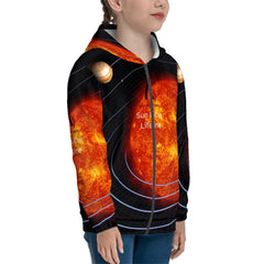 Teen Zip Up Hoodie (Without Cord) Customized Services ALFA 33334