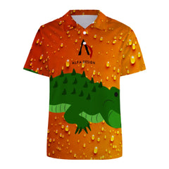 Button Polo Shirts for Men Slim Fit