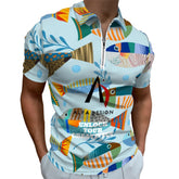 Zip Polo Shirts for Men Slim Fit ALFA 99982 ALFA 99981