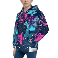 Teen Zip Up Hoodie (Without Cord) Customized Services ALFA 99987 ALFA ROCK STAR ALFA 4428 ALFA 33334 ALFA 33333