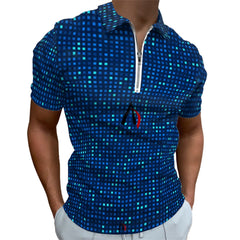 Zip Polo Shirts for Men Slim Fit ALFA K 32 ALFA Z 22 ALFA 719