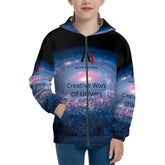 Teen Zip Up Hoodie (Without Cord) Customized Services ALFA 77732