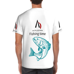 Men's ShortSleeve TShirt Customized Services ALFA FISHING TIME