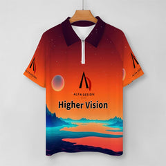 Zip Polo Shirts for Men Relaxed Fit ALFA 99986 ALFA RRR20 ALFA RRR16 ALFA RRR15 ALFA 12123 ALFA 12124