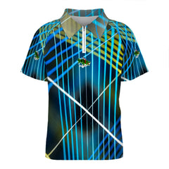 Zip Polo Shirts for Men Relaxed Fit ALFA 12123