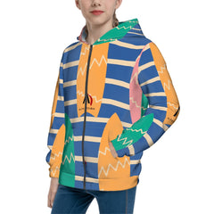 Teen Zip Up Hoodie (Without Cord) Customized Services