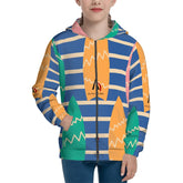 Teen Zip Up Hoodie (Without Cord) Customized Services