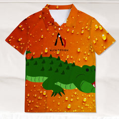 Button Polo Shirts for Men Slim Fit