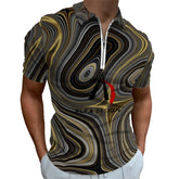 Zip Polo Shirts for Men Slim Fit ALFA 99981