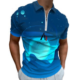 Zip Polo Shirts for Men Slim Fit ALFA Z 22 ALFA 719