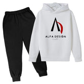 alfa design fashion hoodie set