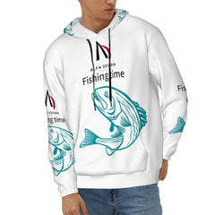 Mens Hoodie with Pockets Customized Services ALFA FISHING TIME