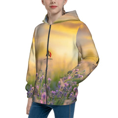 Teen Zip Up Hoodie (Without Cord) Customized Services