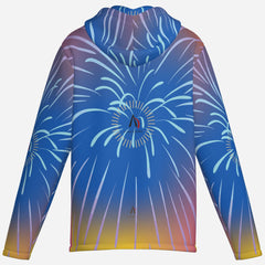 All-Over Men's Athletic Hoodie-Bird's Eye 160 GSM