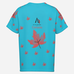 All-Over Print Men's Raglan Neck Short Sleeve