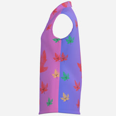 All-Over Print Women's Tank Top POLO Neck-Mi Tong Mesh 140 GSM