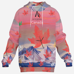 All-Over Print Men's Hoodie with Pocket-Air Layer 200 GSM