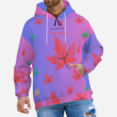All-Over Print Men's Hoodie with Pocket-Air Layer 200 GSM