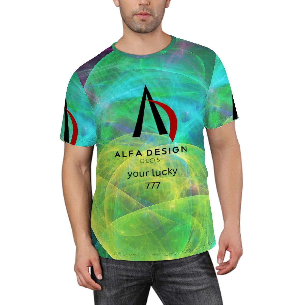 Men's ShortSleeve TShirt Customized Services ALFA   707 ALFA   7773