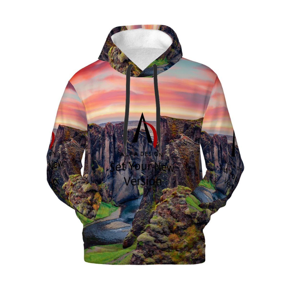 Mens Hoodie with Pockets Customized Services ALFA   757 ALFA   99983