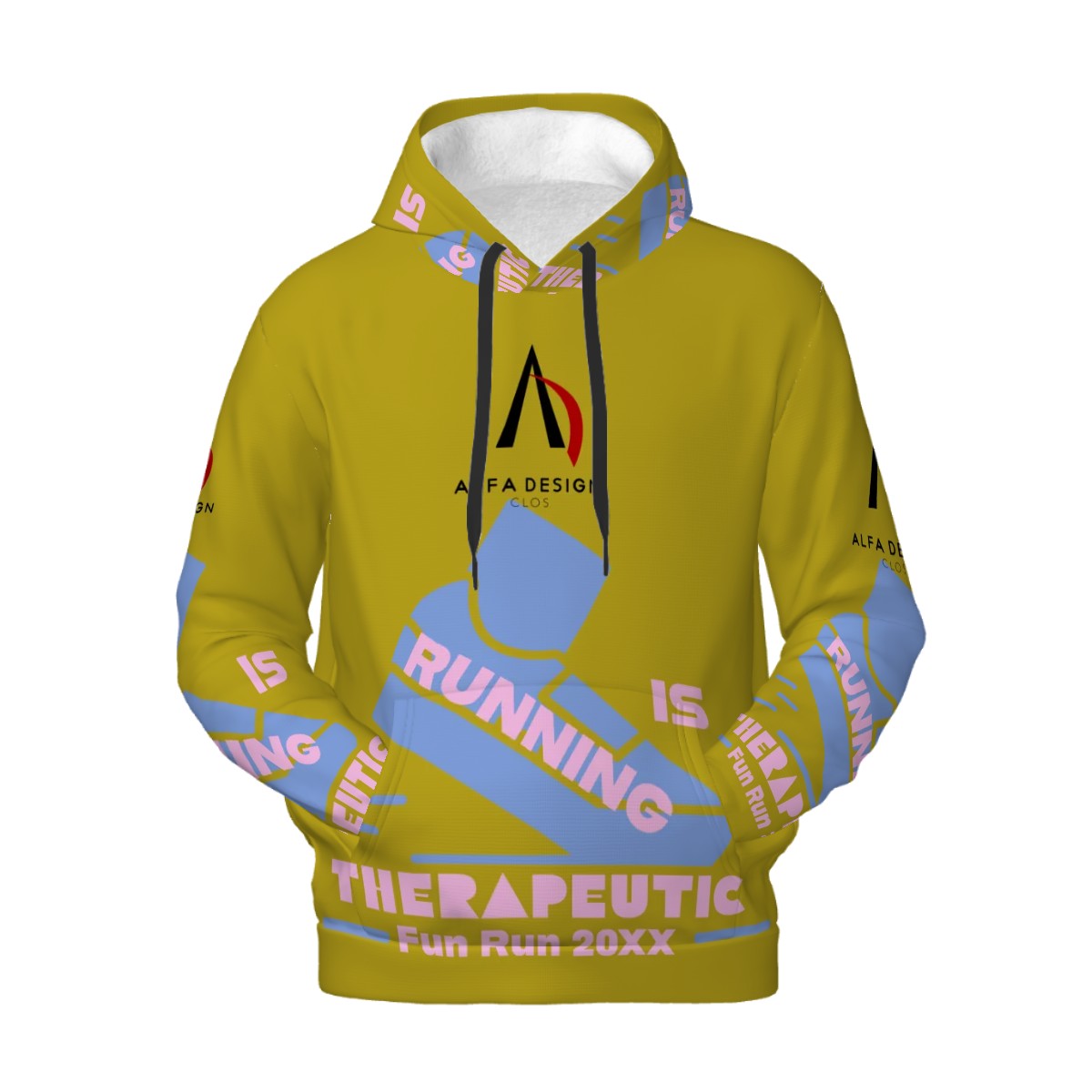 Mens Hoodie with Pockets Customized Services ALFA   3337 ALFA   FISHING TIME