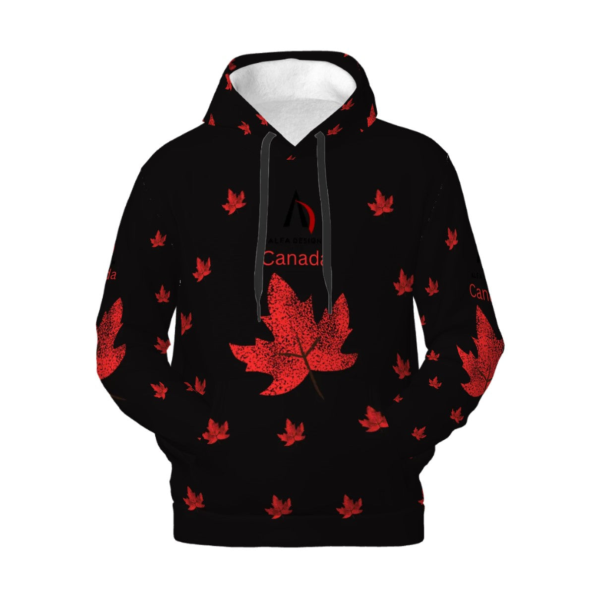 Mens Hoodie with Pockets Customized Services ALFA   333330