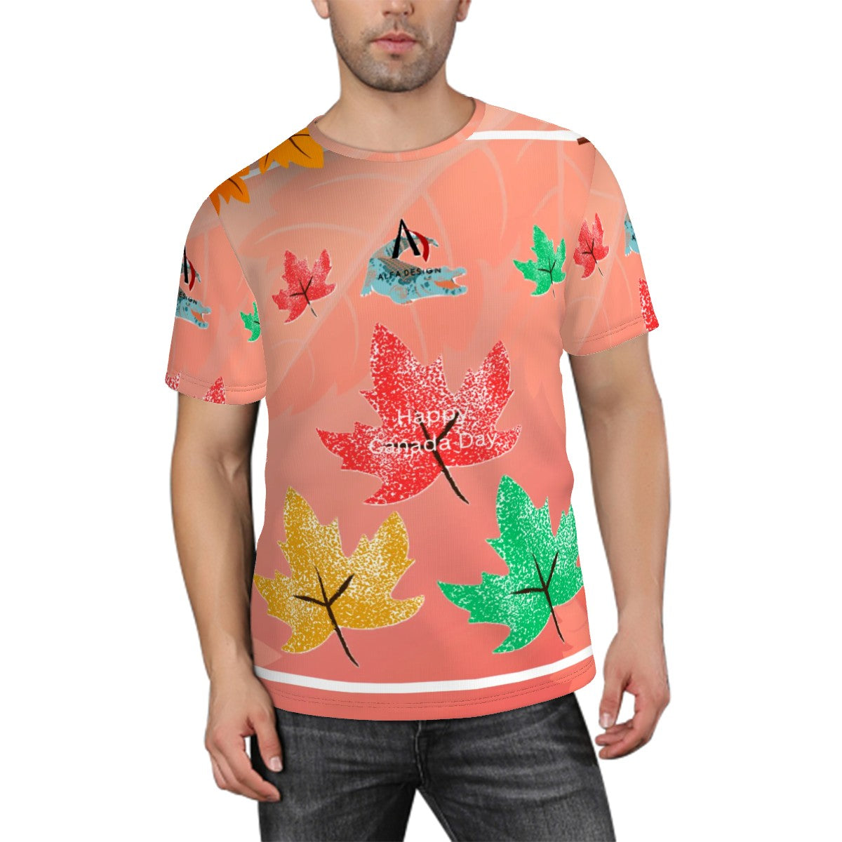 Men's ShortSleeve TShirt Customized Services ALFA   RRR31