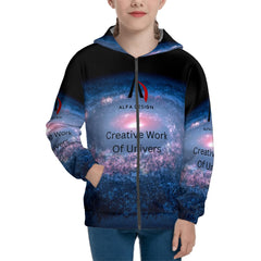 Teen Zip Up Hoodie (Without Cord) Customized Services ALFA   77732