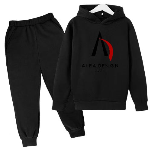 alfa design fashion hoodie set