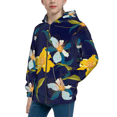 Teen Zip Up Hoodie (Without Cord) Customized Services