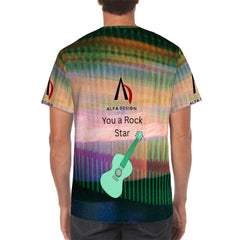 Men's ShortSleeve TShirt Customized Services ALFA   99991 ALFA ROCK STAR