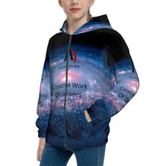 Teen Zip Up Hoodie (Without Cord) Customized Services ALFA   77732