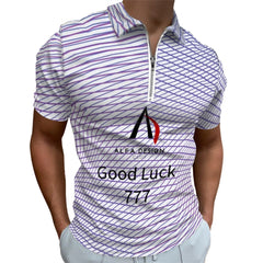 Zip Polo Shirts for Men Slim Fit ALFA   99982 ALFA   99981 ALFA  99975