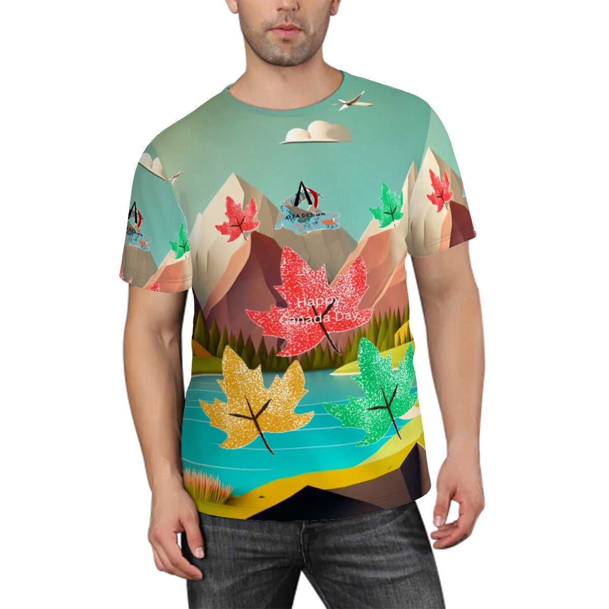 Men's ShortSleeve TShirt Customized Services ALFA   RRR31 ALFA   RRR26