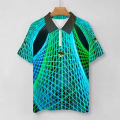 Zip Polo Shirts for Men Relaxed Fit ALFA   12123 ALFA   12124