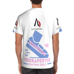Men's ShortSleeve TShirt Customized Services ALFA   RUN GOOD