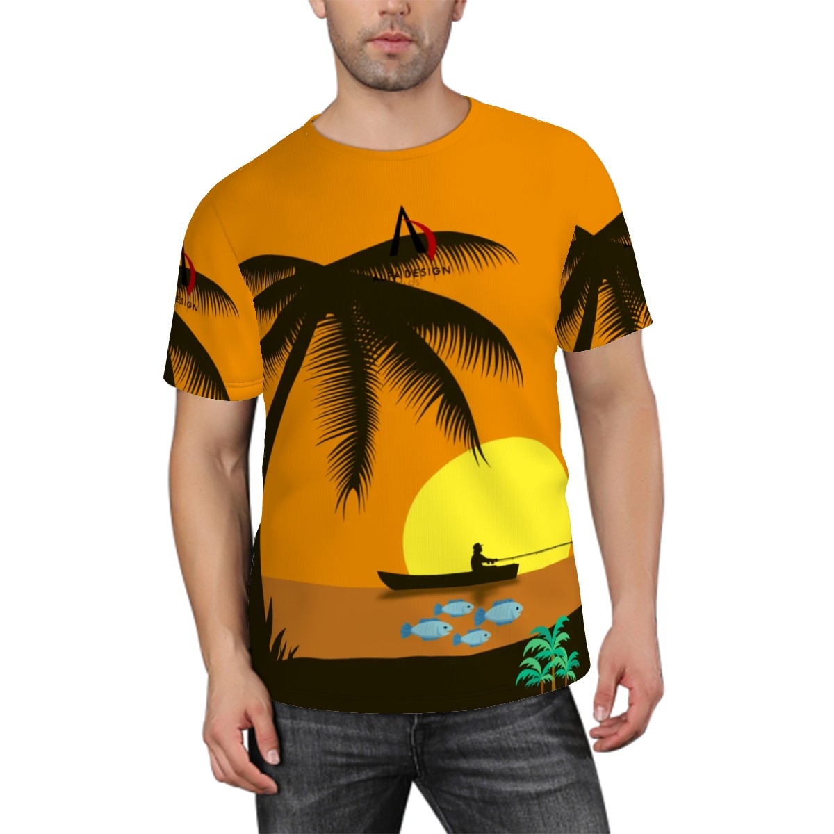 Men's ShortSleeve TShirt Customized Services ALFA   CC32