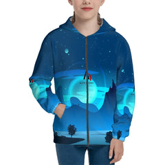 Teen Zip Up Hoodie (Without Cord) Customized Services